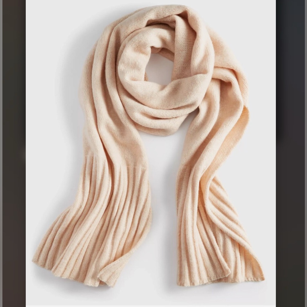 On 34th Macys Knit Wrap Scarf (Color: Oat)